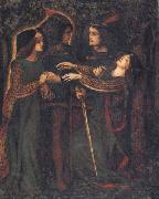 Dante Gabriel Rossetti How They Met Themselves oil on canvas
